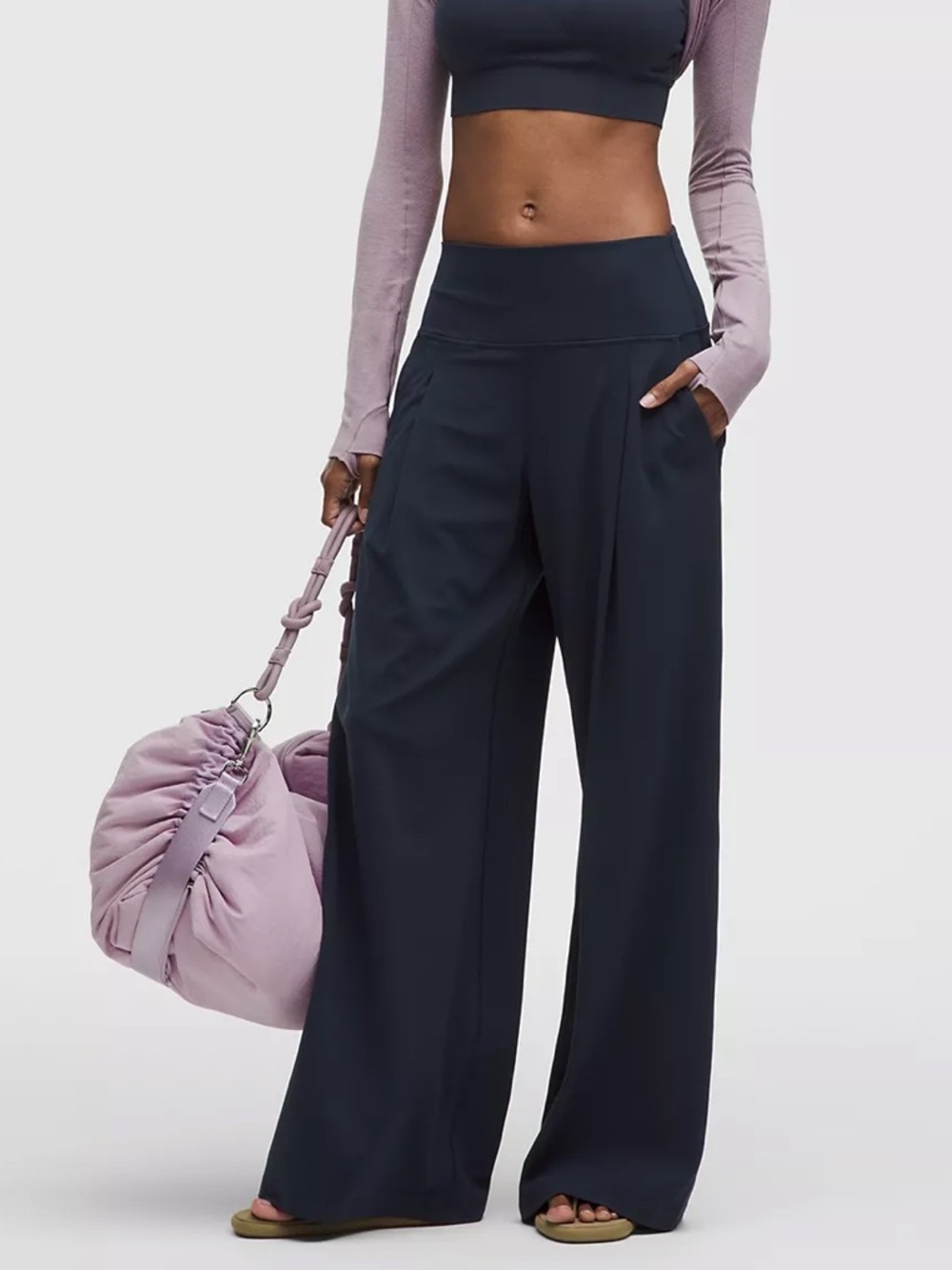 Lululemon Align Palazzo Pant Navy Size 2 Short